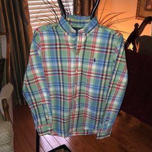 Boys’ Ralph Lauren plaid oxford